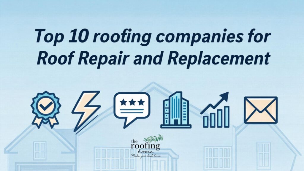 Top 10 roofing companies for Roof Repair and Replacement