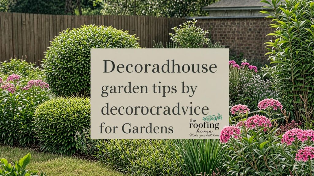 Decoradhouse garden tips by decoratoradvice for Gardens
