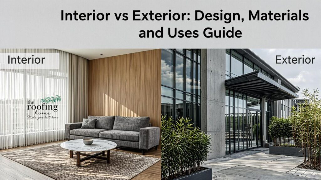 Interior vs Exterior Design, Materials, and Uses Guide