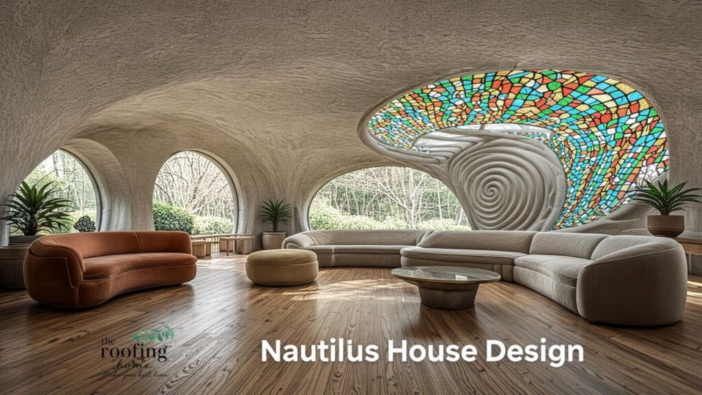 Nautilus House Design Inside the Shell-Shaped Home