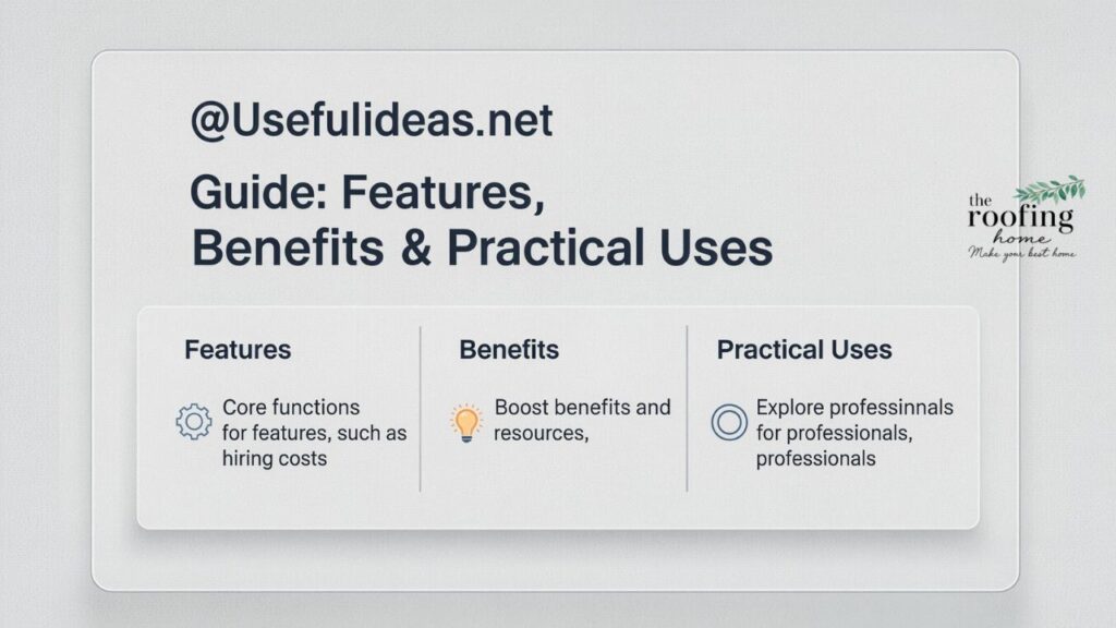 @Usefulideas.net Guide Features, Benefits & Practical Uses